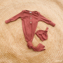 Load image into Gallery viewer, Tallie Knotted Gown - Almond