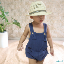 Load image into Gallery viewer, Asaph Romper - Navy