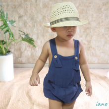 Load image into Gallery viewer, Asaph Romper - Navy
