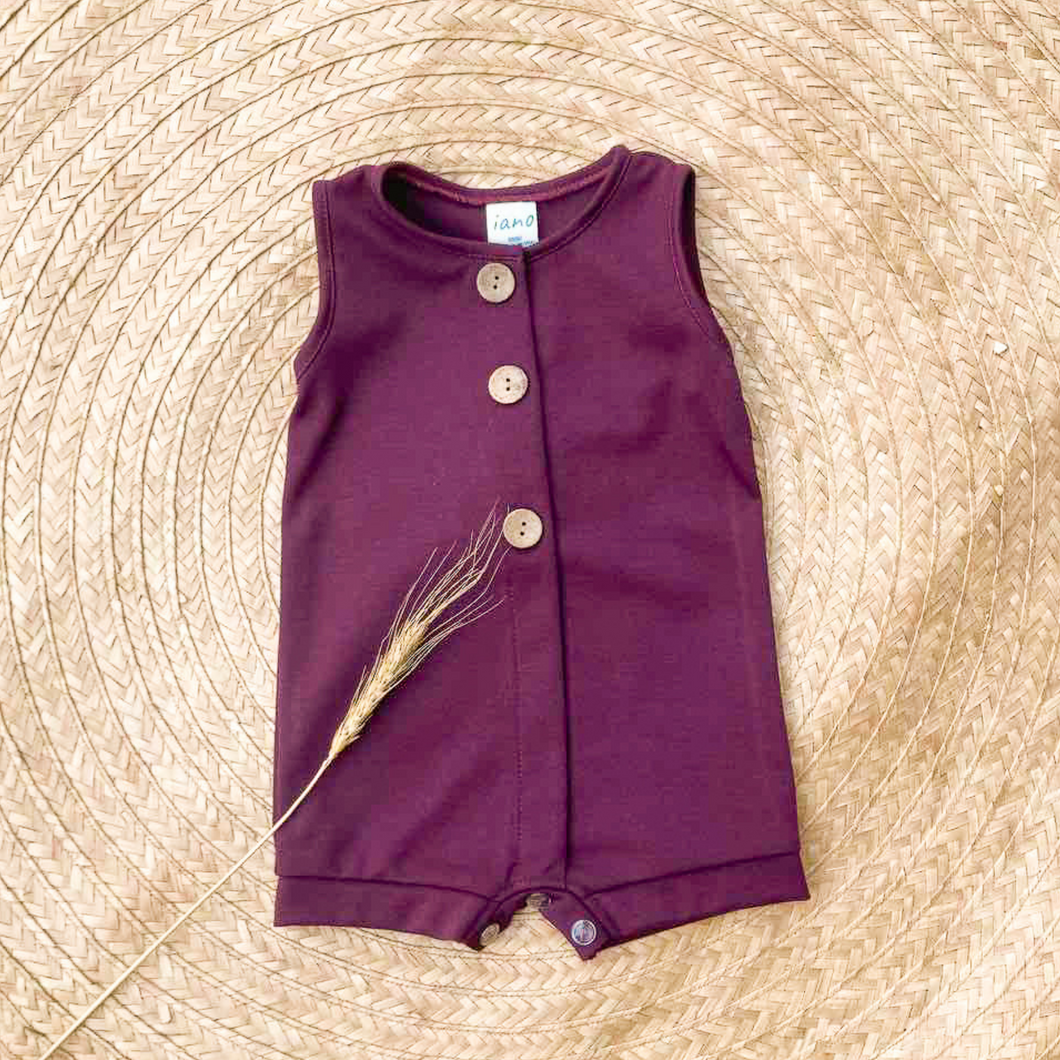 Kristoff Romper - Plum